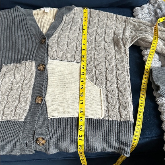 Cato Oversized Boho Patchwork raw seam Cardigan Hoodie - Picture 7 of 8